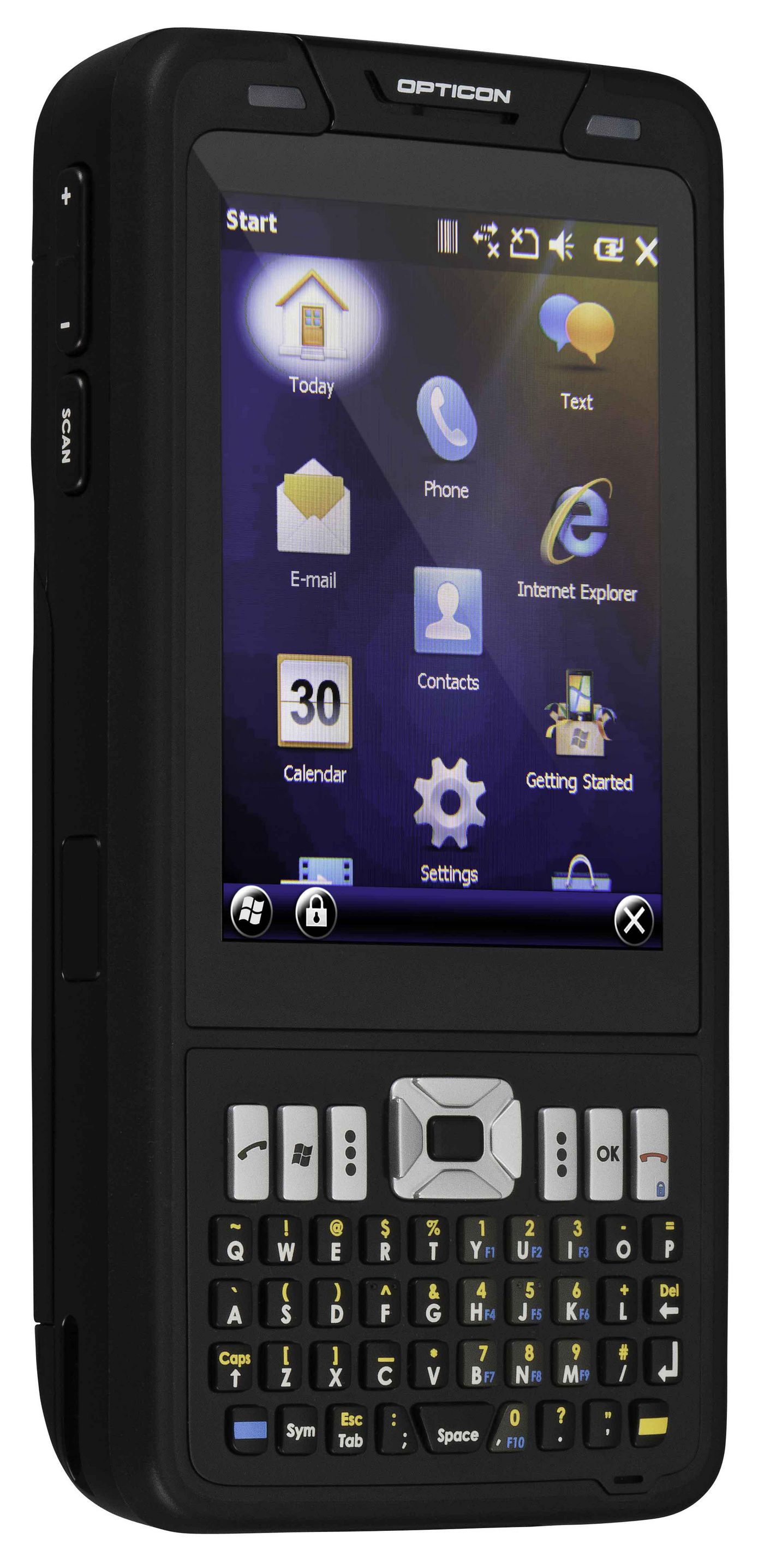 OPTICON 12755 - Terminal mobile Opticon H-22 imageur 2D, système selon configuration, clavier QWERTY, connectivité selon configuration