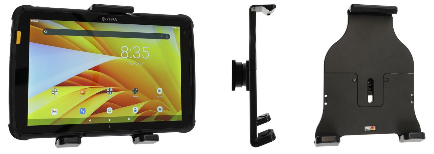 BRODIT - 216339 - Support passif, inclinable et pivotant, réglable, pour les appareils avec ou sans peau/étui, H : 160-185mm, D : max 10-17mm.