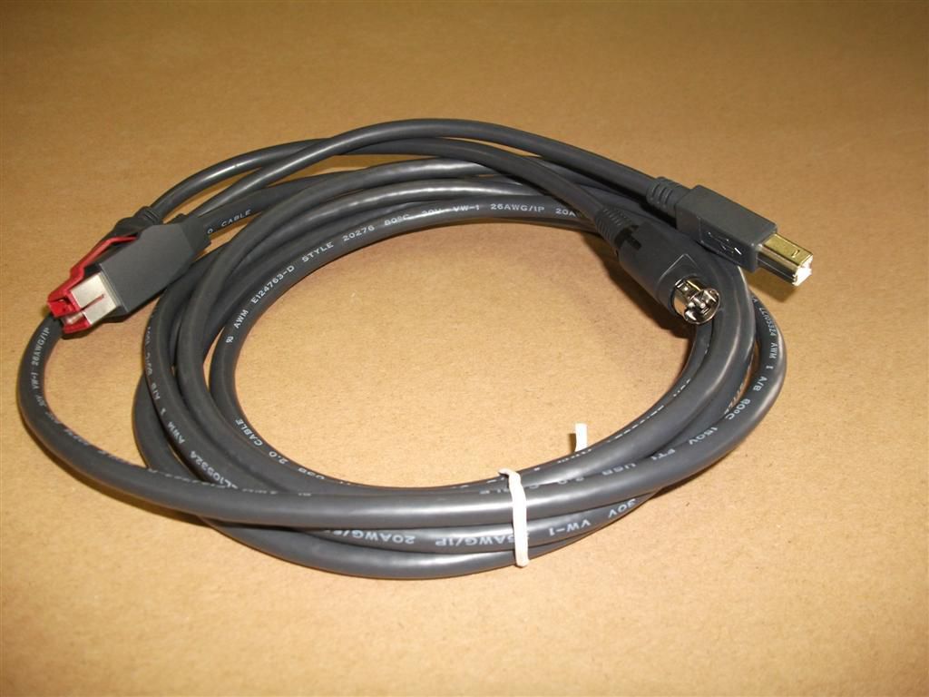 EPSON POS - 2218424 - EPSON PUSB Y CABLE : PWR-USB TO USBB / 3PPP CABLE 3.0M BLACK