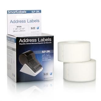 SEIKO INSTRUMENTS - 42-100607 - SLP-2RL Étiquettes d'adresse, Étiquettes d'adresse, 28 x 89m