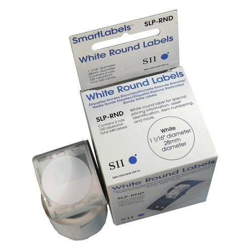 SEIKO INSTRUMENTS - 42-100663 - SLP-RND Étiquettes multi-usages, Étiquettes rondes, 28mm di