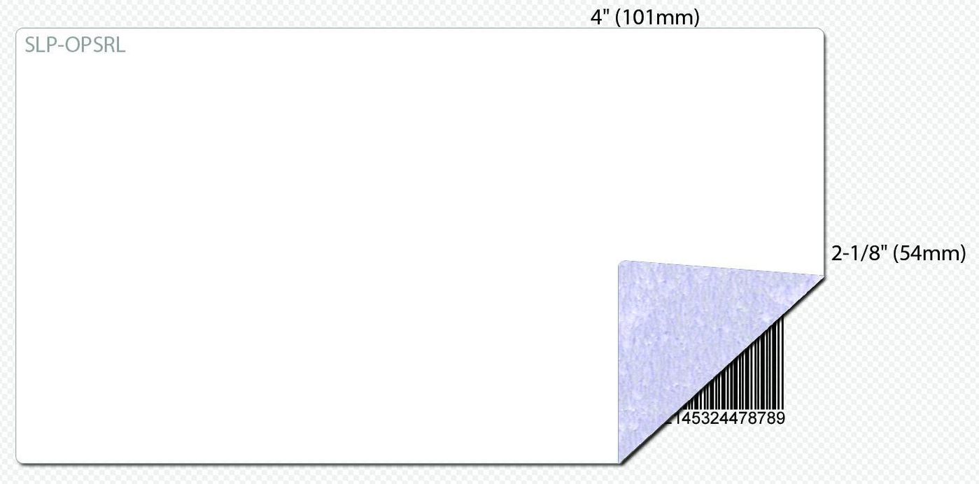 SEIKO INSTRUMENTS - 42100640 - SLP-OPSRL ÉTIQUETTE OPAQUE BLEUE 54X101MM 220 LAB/ROULEAU 1 ROULEAU/BOÎTE