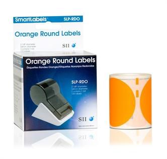 SEIKO INSTRUMENTS - 42100664 - SLP-RDO Étiquettes multi-usages, étiquettes rondes orange,