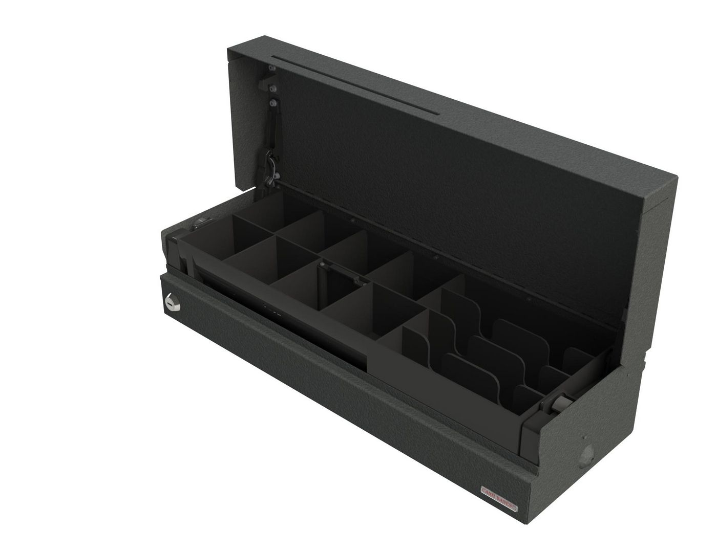 APG CASH DRAWER - 490MOD03-0251 - 490 Tiroir à couvercle rabattable, 8C4VN, Noir, Couvercle inox, 490 x