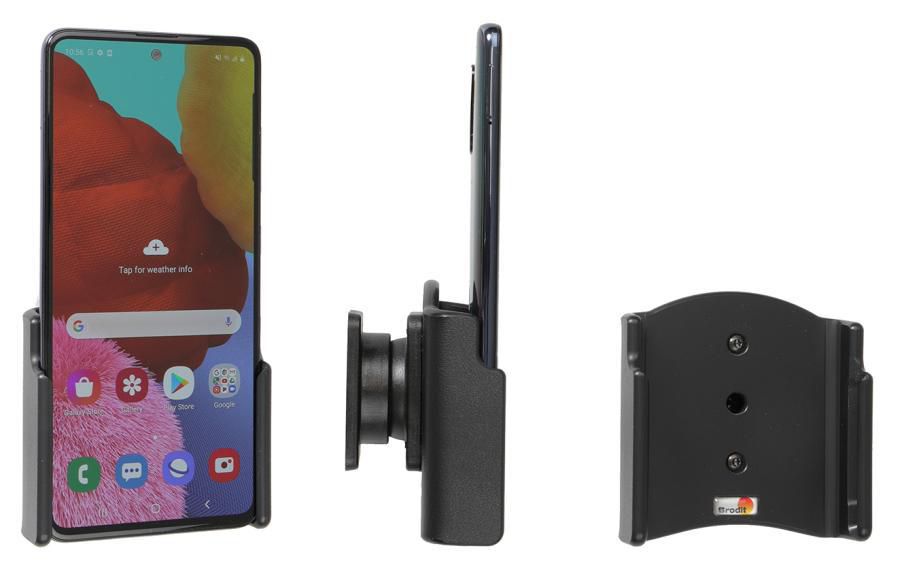 BRODIT - 711206 - Passiv mobilholder til Samsung Galaxy A51 A515F/DSN 711206, Téléphone portable/Smartphone, Support passif, Voiture, Noir