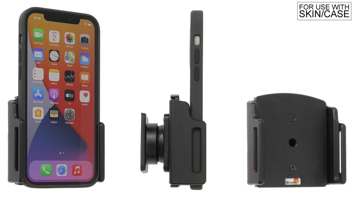 BRODIT - 711368 - Support passif inclinable et pivotant, réglable, pour Apple iPhone 15 Pro Max/ Apple iPhone 15 Pro