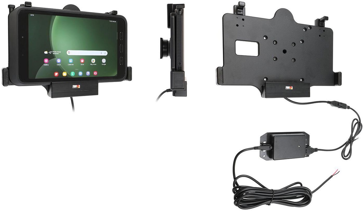 BRODIT - 713386 - Support actif, installation fixe, pour Samsung Galaxy Tab Active 3 SM-T570/SM-T575, Active 5 SM-X300/SM-X306B