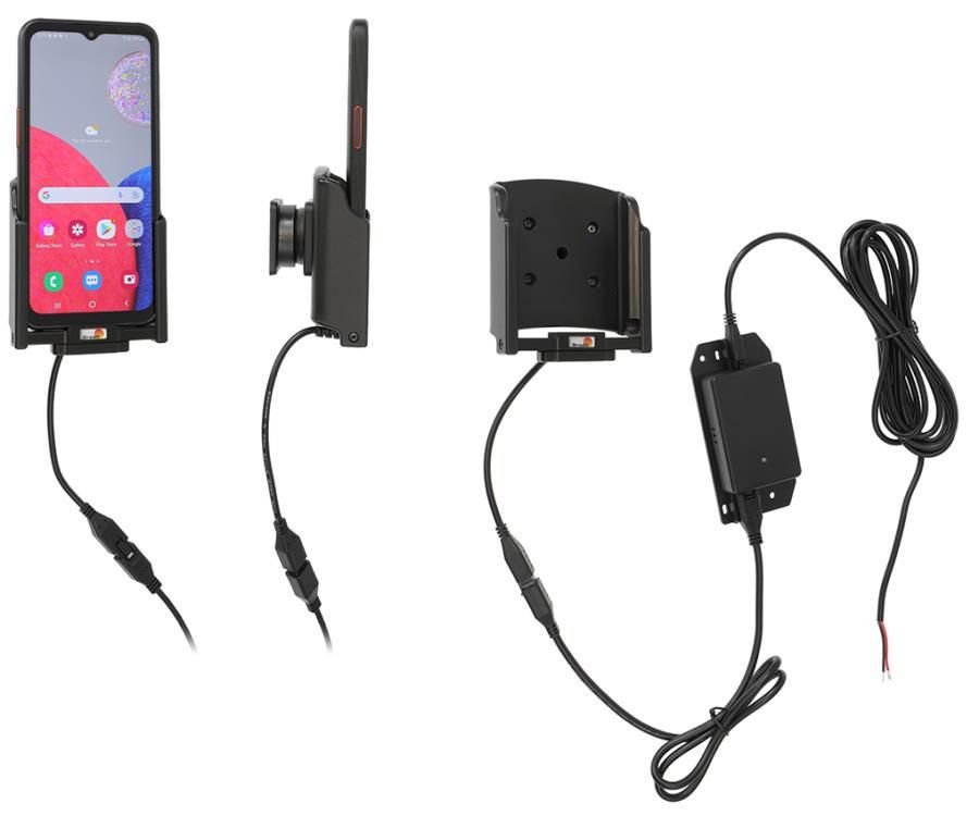BRODIT - 727314 - Support actif pour installation fixe, inclinable et pivotant. 12/24 Volt, Easy-switch, Samsung Galaxy Xcover 6 Pro