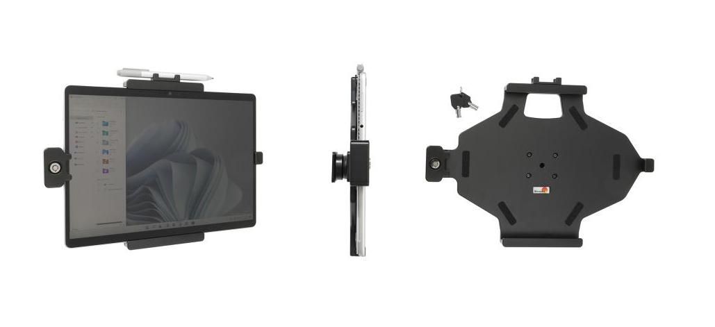 BRODIT - 739290 - Support passif avec inclinaison et pivotement. 2 clés incluses. A utiliser avec un appareil nu (pas avec un étui)