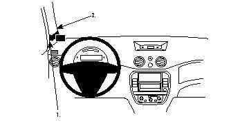BRODIT - 804173 - ProClip - Citroen C3 06-09 Left mount, support de montage pour le tableau de bord du véhicule