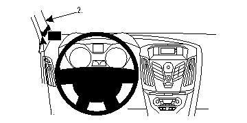 BRODIT - 804621 - ProClip Support gauche Ford Focus 11-15