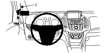 BRODIT - 804735 - ProClip Opel Zafira C 12-18 Support gauche
