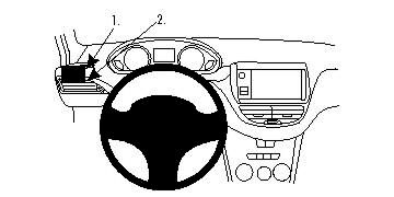 BRODIT - 804765 - ProClip 804765, voiture, passif, noir
