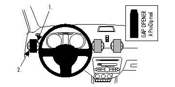 BRODIT - 804816 - ProClip ProClip 804816, Téléphone portable/Smartphone, Ordinateur de poche, Support passif, Voiture, Noir