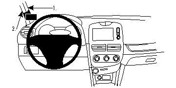 BRODIT - 804860 - ProClip, Support gauche pour Renault Clio IV 13-17