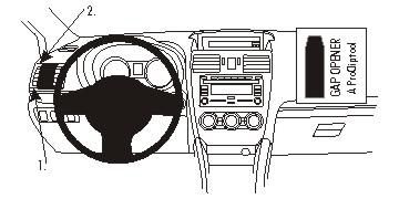 BRODIT - 804905 - ProClip ProClip 804905, Téléphone portable/Smartphone, Ordinateur de poche, Support passif, Voiture, Noir