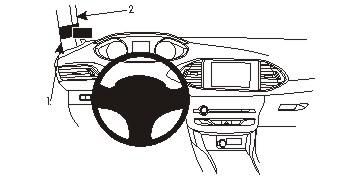 BRODIT - 804953 - ProClip, Peugeot 308 14-18 Montage à gauche