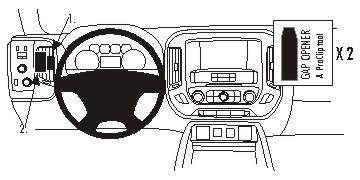 BRODIT - 804954 - ProClip ProClip 804954, Téléphone portable/Smartphone, Ordinateur de poche, Support passif, Voiture, Noir