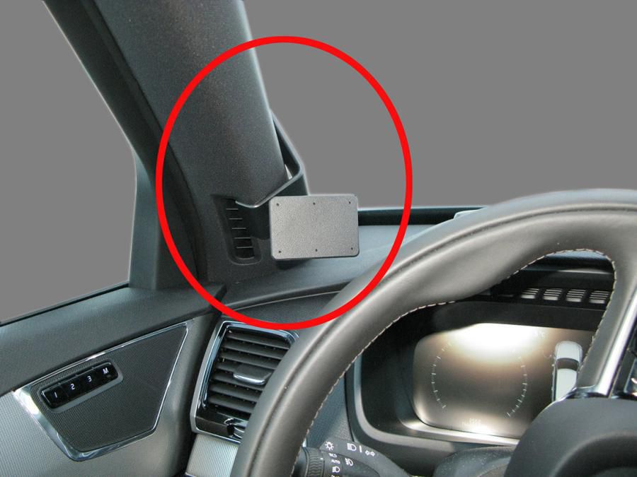 BRODIT - 805284 - ProClip 805284, Ordinateur portable, Téléphone portable/Smartphone, Navigateur, Support passif, Voiture, Noir