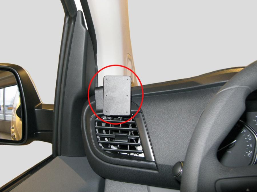 BRODIT - 805287 - ProClip 805287, Ordinateur portable, Téléphone portable/Smartphone, Navigateur, Support passif, Voiture, Noir