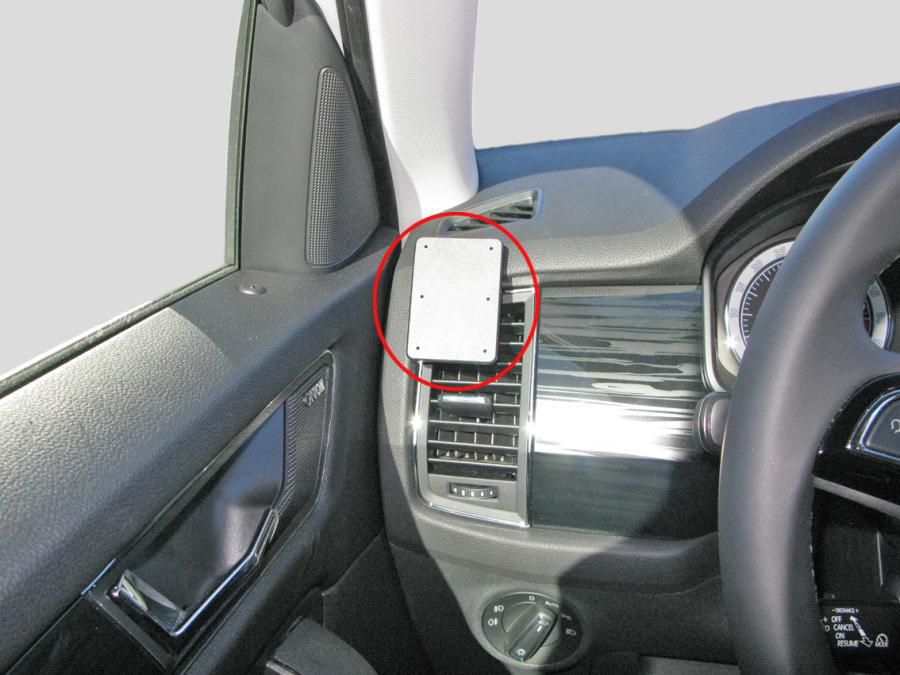 BRODIT - 805295 - ProClip 805295, Ordinateur portable, Téléphone portable/Smartphone, Navigateur, Support passif, Voiture, Noir