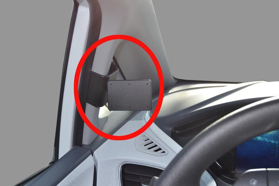 BRODIT - 805347 - ProClip 805347, Ordinateur portable, Téléphone portable/Smartphone, Navigateur, Support passif, Voiture, Noir