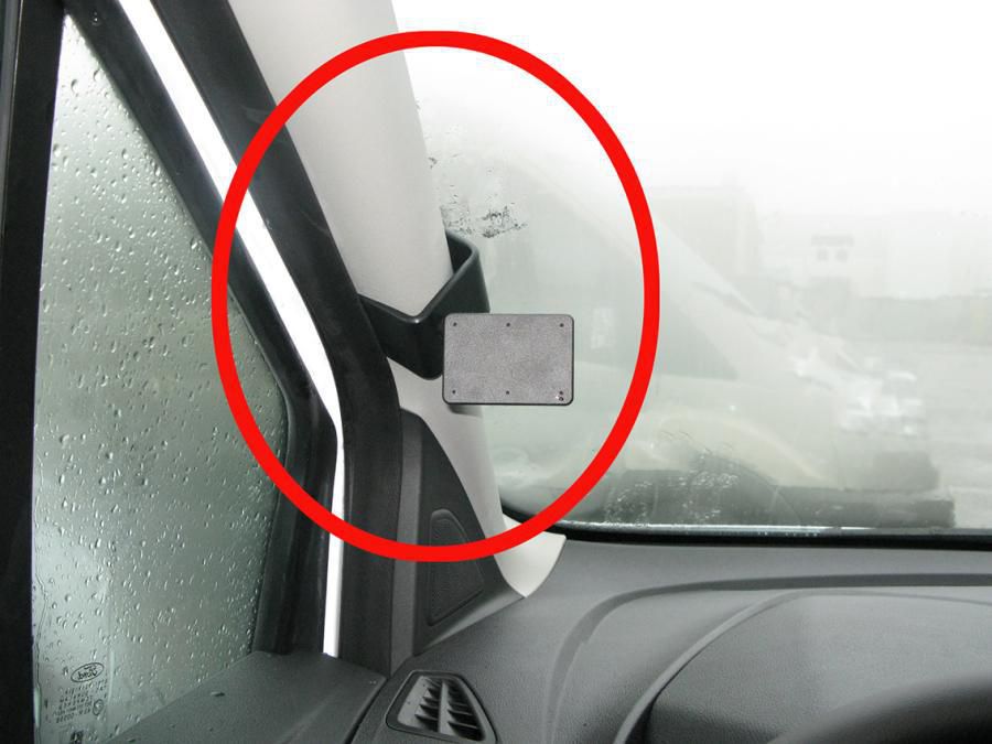 BRODIT - 805357 - ProClip 805357, Ordinateur portable, Téléphone portable/Smartphone, Navigateur, Support passif, Voiture, Noir