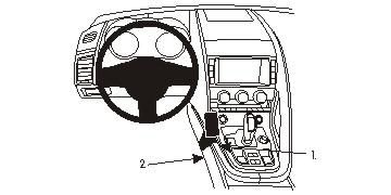 BRODIT - 834912 - ProClip ProClip 834912, Téléphone portable/Smartphone, Ordinateur de poche, Support passif, Voiture, Noir
