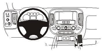 BRODIT - 834962 - ProClip ProClip 834962, Ordinateur portable, Ordinateur portable de poche, Support passif, Voiture, Noir