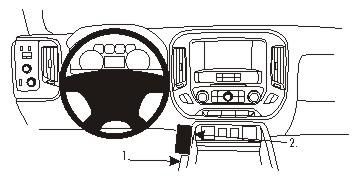 BRODIT - 834963 - ProClip ProClip 834963, Ordinateur portable, Ordinateur portable de poche, Support passif, Voiture, Noir