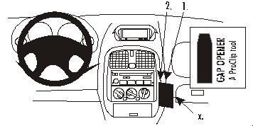 BRODIT - 852712 - ProClip Carisma 99-05 Mitsubishi Carisma 99-05 852712 - Support angulaire