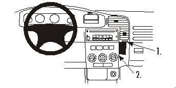 BRODIT - 852714 - ProClip pour Opel Zafira A 99-04