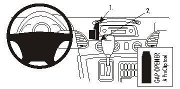 BRODIT - 853299 - Proclip mercedes benz - seulement