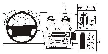 BRODIT - 853439 - Proclip pas pour bose stereo.