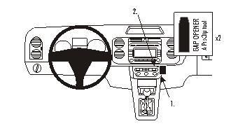 BRODIT - 853610 - ProClip Volkswagen Golf Plus 05-09 Support angulaire