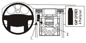 BRODIT - 853665 - ProClip Land/Rager Rover Sport 05-09 Support central