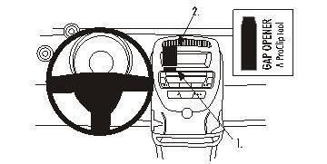BRODIT - 853716 - ProClip Peugeot 107/Citroen C1 Toyota AYGO 06
