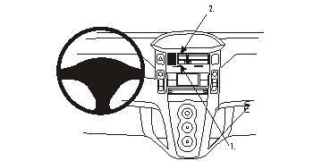 BRODIT - 853741 - ProClip Toyota Yaris 2006-2011