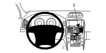 BRODIT - 854257 - ProClip Volvo XC60 09-10 Fixation angulaire, haute