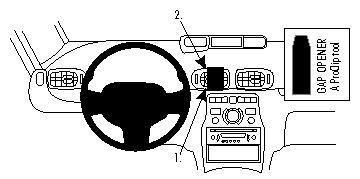 BRODIT - 854293 - ProClip Pour Citroen C3 Picasso 09-17
