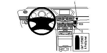 BRODIT - 854331 - ProClip - Mercedes Classe E (200-430) support de montage pour le tableau de bord du véhicule