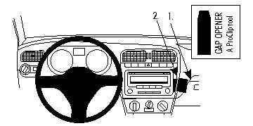 BRODIT - 854383 - ProClip Volkswagen Polo 10-14 Fixation angulaire