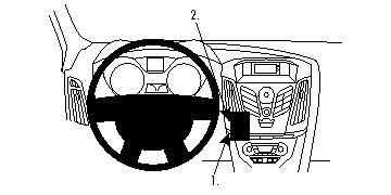 BRODIT - 854619 - ProClip pour la Ford Focus 11-14