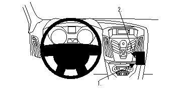 BRODIT - 854620 - ProClip Ford Focus 11-13