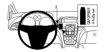 BRODIT - 854633 - Proclip noir, opel astra