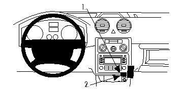 BRODIT - 854684 - ProClip VW Caddy 2004-2015