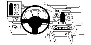 BRODIT - 854804 - ProClip Audi A3 2013 ProClip, Noir