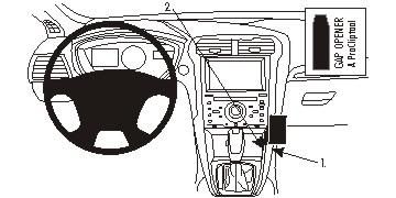 BRODIT - 854823 - ProClip ProClip 854823, Téléphone portable/Smartphone, Ordinateur de poche, Support passif, Voiture, Noir
