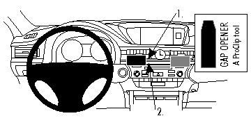 BRODIT - 854847 - ProClip Proclip 854847, Téléphone portable/Smartphone, Ordinateur de poche, Support passif, Voiture, Noir