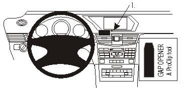 BRODIT - 854896 - ProClip - Mercedes Classe E (200-430) support de montage pour le tableau de bord du véhicule